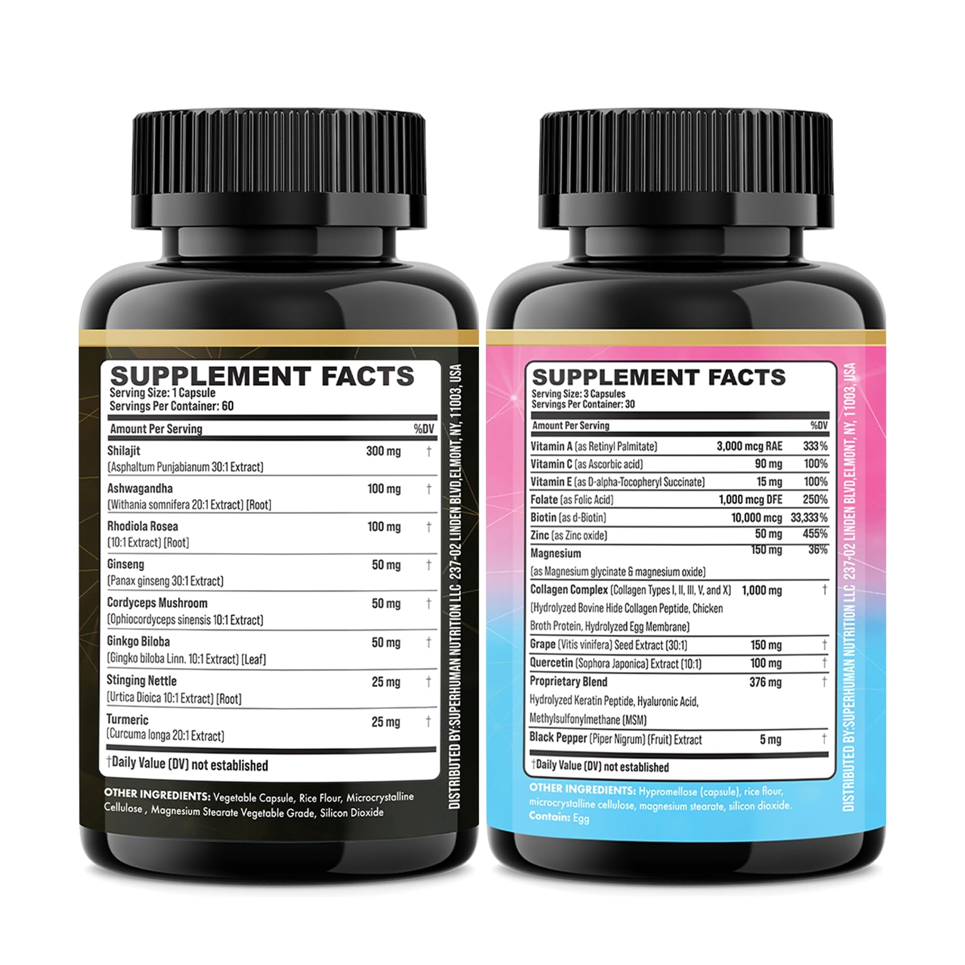 Parrox Adaptogen & Beauty Bundle – Rhodiola, Panax Ginseng, Ashwagandha, Cordyceps, Turmeric, Collagen, Biotin, Keratin, MSM, Hyaluronic Acid, Zinc, Quercetin, Vitamin C, A & E, Folate, Magnesium ParroxBuy Supplements Australia
