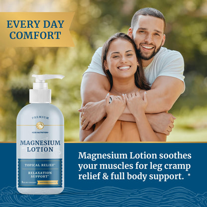Magnesium Lotion | Relieves Muscle Cramps & Soreness | Relaxation & Calming Support Nobi NutritionBuy Supplements Australia