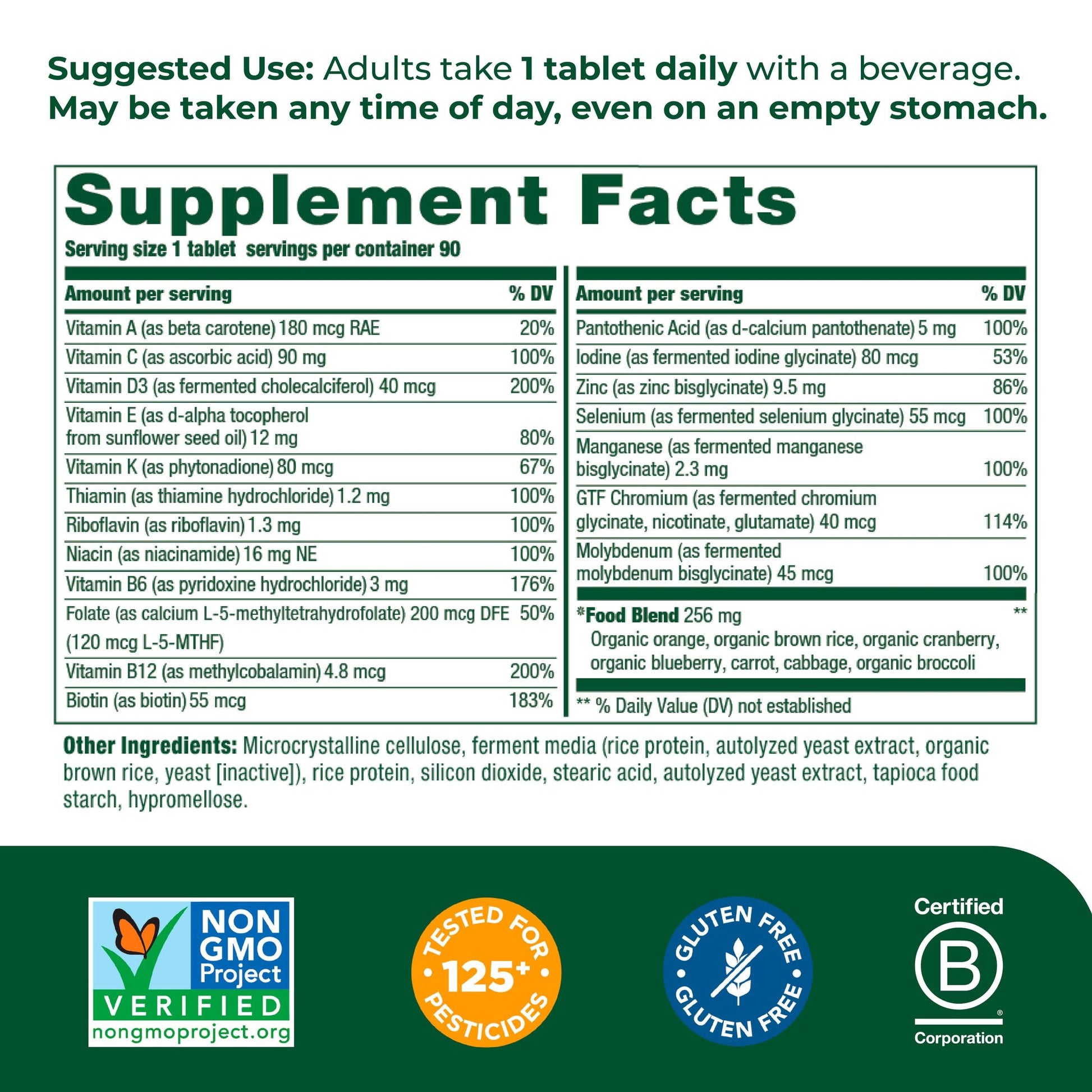 MegaFood Women's 55+ One Daily Multivitamin for Women with Vitamin A, Vitamin C MegaFoodBuy Supplements Australia