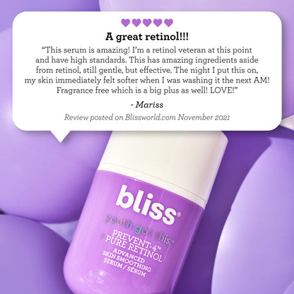 Bliss Youth Got This™ Prevent-4™ + Pure Retinol - 0.67 Fl Oz - Advanced Skin BlissBuy Supplements Australia