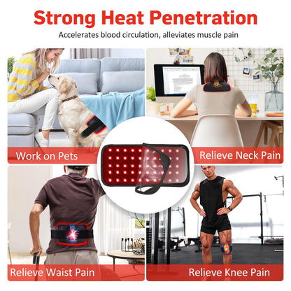 Red Light Therapy Belt, Infrared Light Therapy for Body, Wearable Wrap with Timer GMOWNWBuy Supplements Australia