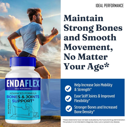 Endaflex Capsules, Advanced Joint Support Supplement Pills for Mobility and Comfort - Maximum Strength, Official Enda Flex Joint Support All Natural Formula, Premium Enda-Flex Reviews (2 Pack) IDEAL PERFORMANCEBuy Supplements Australia