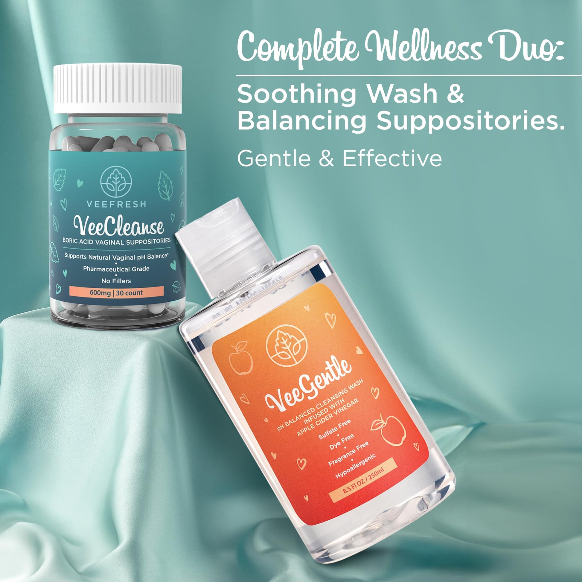 VeePower Lite - Vaginal Health Bundle - Control and Prevent Vaginal Odor - Includes VeeGentle VeeFreshBuy Supplements Australia