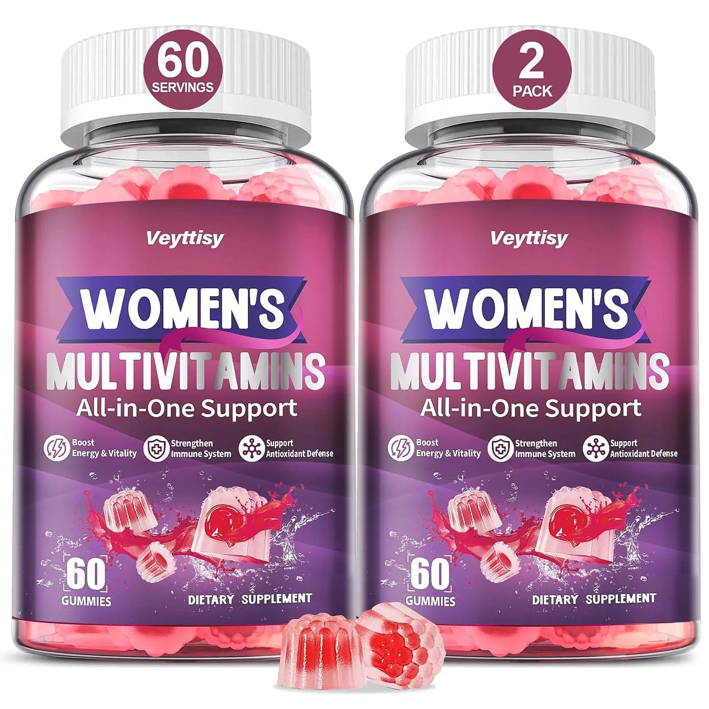 Veyttisy Methylated Multivitamin Gummy for Women - Womens Multivitamin Gummies with Vitamins A C D E, Methylated Folate, Biotin, B Complex VeyttisyBuy Supplements Australia