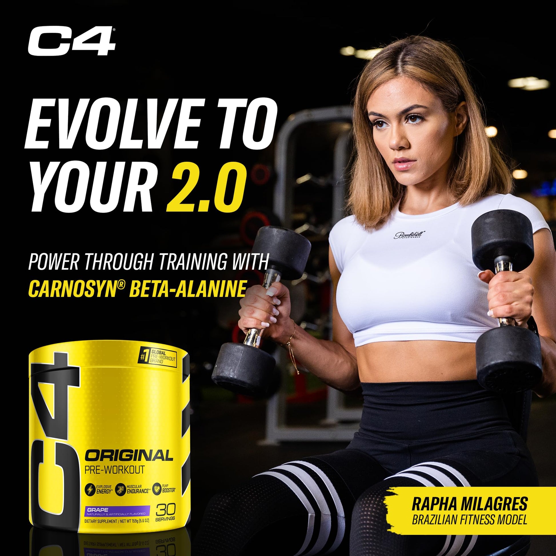 Cellucor C4 Original Pre Workout Powder Grape Sugar Free Preworkout Energy CellucorBuy Supplements Australia