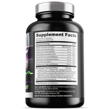 Iron Labs Nutrition PCT Xtreme - PCT Supplement for Men - 30 Day Course - Post Cycle Support Booster (80 Capsules) Iron Labs NutritionBuy Supplements Australia