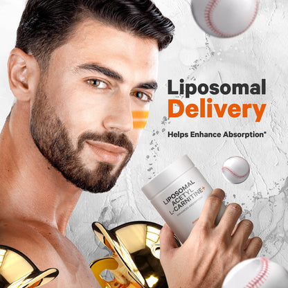 Codeage Liposomal Acetyl-L-Carnitine+ Supplement - 500 mg Acetyl-L-Carnitine per Serving - 3-Month Supply, Liposomal Delivery - Alcar Supplement - L-Carnitine - Non-GMO, Gluten-Free, 90 Capsules CodeageBuy Supplements Australia