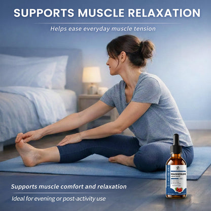Liquid Magnesium Glycinate Drops for Nighttime Sleep & Calm Support, Triple Chelated Magnesium Complex with L-Theanine & GABA, Pre-Dissolved Liquid for Gentle Absorption, Strawberry Flavor, 2 Fl Oz iMATCHMEBuy Supplements Australia
