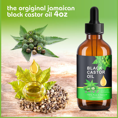 PAVAROP Jamaican Black Castor Oil, Organic Black Castor Oil Cold Pressed in Glass Bottle PAVAROPBuy Supplements Australia