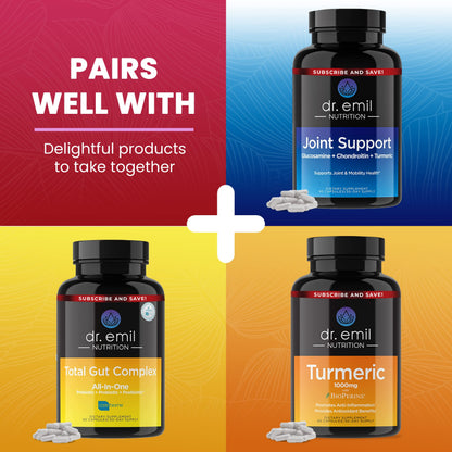 Dr. Emil Berberine 500mg Capsules - Berberine Supplement with Cinnamon, MTC Oil & Milk DR EMIL NUTRITIONBuy Supplements Australia