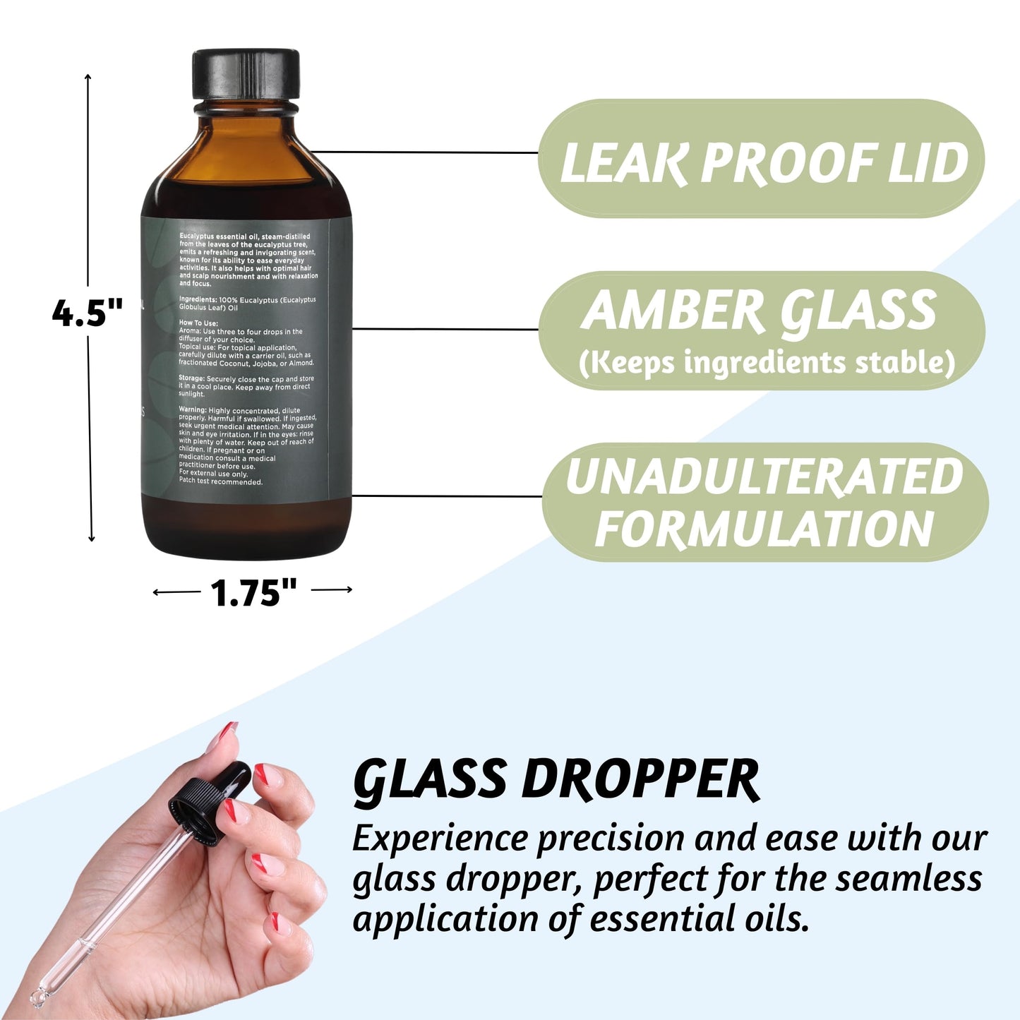 Folkulture Eucalyptus Essential Oil for Diffuser - 4 Fl Oz - 100% Pure, Natural and Undilluted Essential Oil FolkultureBuy Supplements Australia