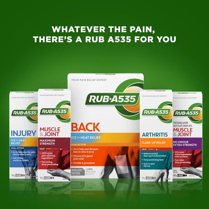 RUB A535 EXTRA STRENGTH CREAM For Relief of Arthritis, Rheumatic Pain, Muscle Pain, Joint & Back Pain 100 g Rub A535Buy Supplements Australia