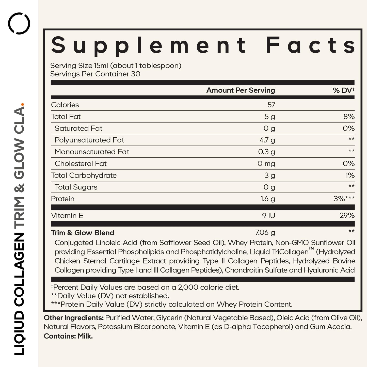 Codeage Liquid Collagen Supplement Chocolate Flavor, Beauty Trim & Glow Liposomal Collagen Peptides, CLA Conjugated Linoleic Acid, Hyaluronic Acid, Vitamin E, Hydrolyzed, Non-GMO, 15.22 fl oz CodeageBuy Supplements Australia