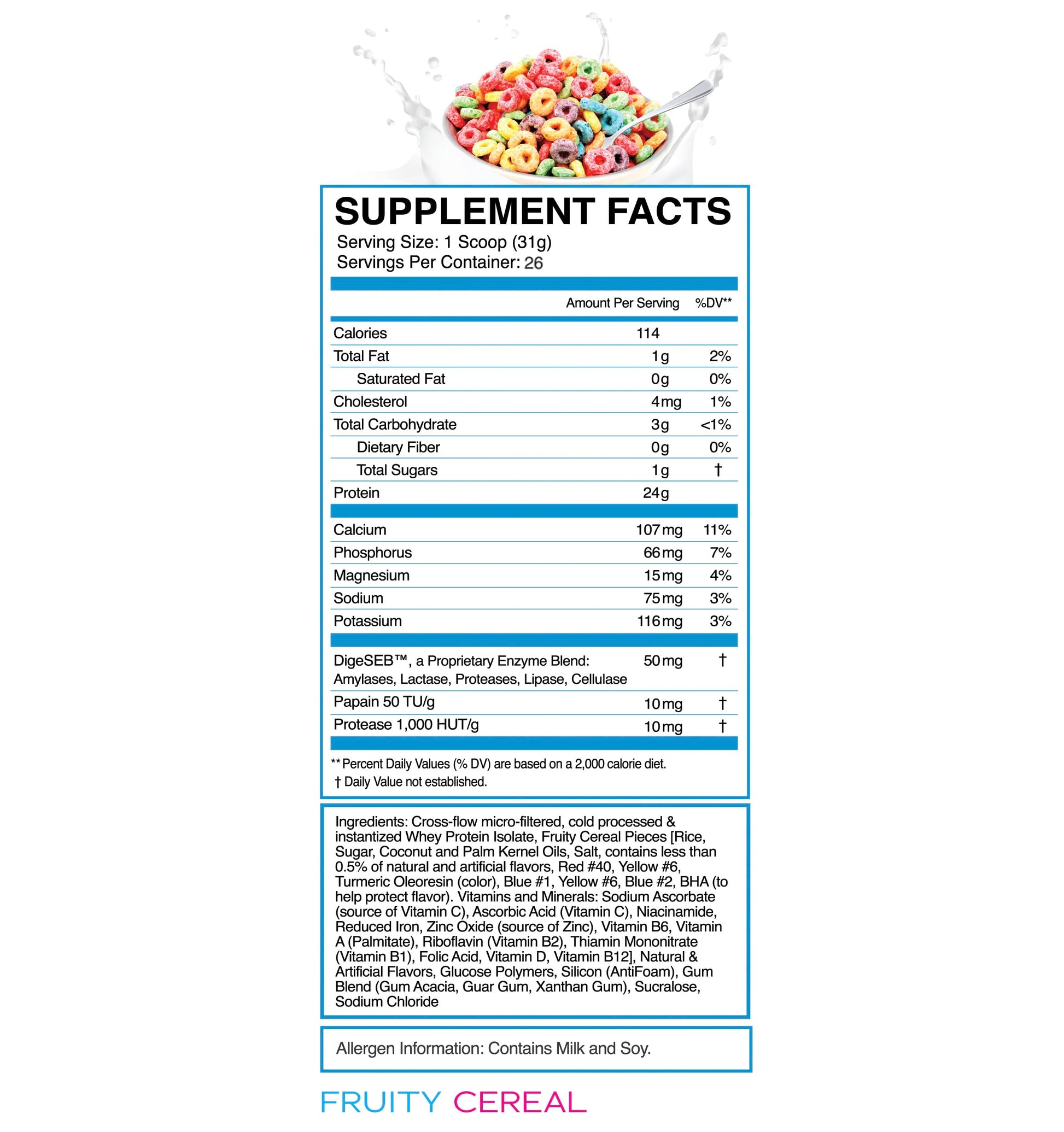 eFlow Nutrition 100% Whey Protein Isolate - Gluten & Lactose-Free Digestive Enzymes eFlow NutritionBuy Supplements Australia
