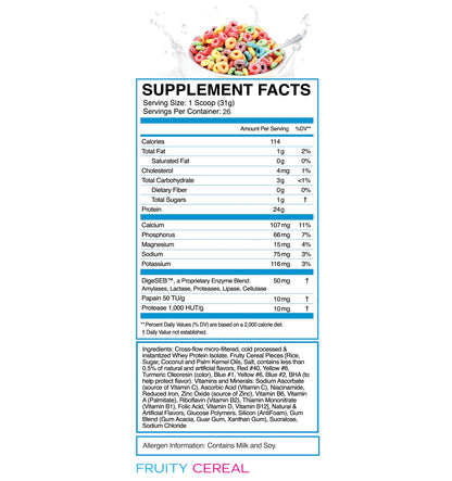 eFlow Nutrition 100% Whey Protein Isolate - Gluten & Lactose-Free Digestive Enzymes eFlow NutritionBuy Supplements Australia