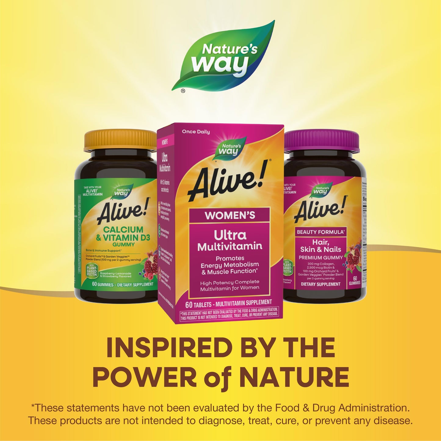 Nature's Way Alive! Women's Daily Ultra Multivitamin, High Potency Formula, Promotes Energy Metabolism and Muscle Function Nature's WayBuy Supplements Australia