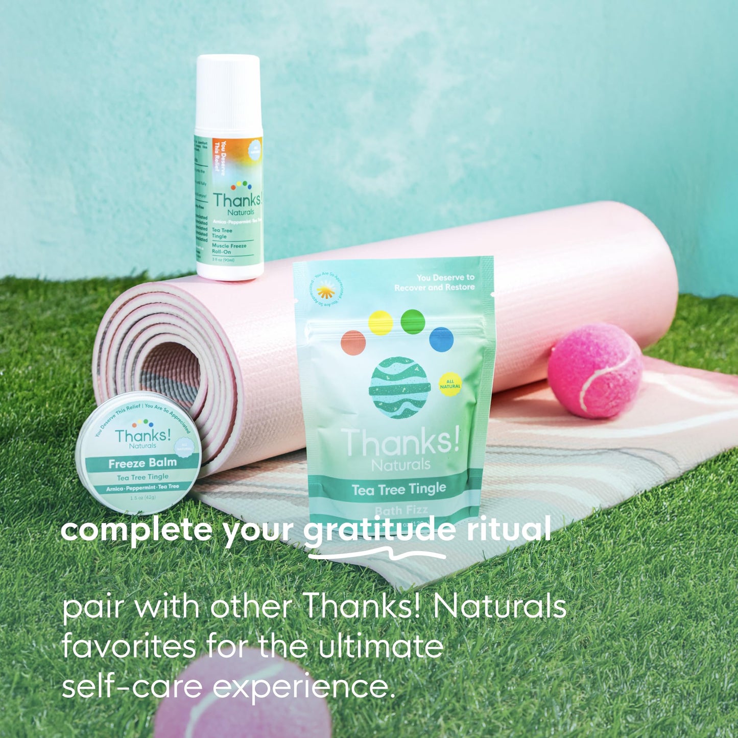 Thanks! Naturals Muscle Freeze Roll On, Tea Tree Tingle, Vegan, Cold Pressed Formula with Shea Butter, Eucalyptus & Peppermint, Use on Neck, Knees & Joints, Post Workout Essential, 3 FL OZ Thanks! NaturalsBuy Supplements Australia