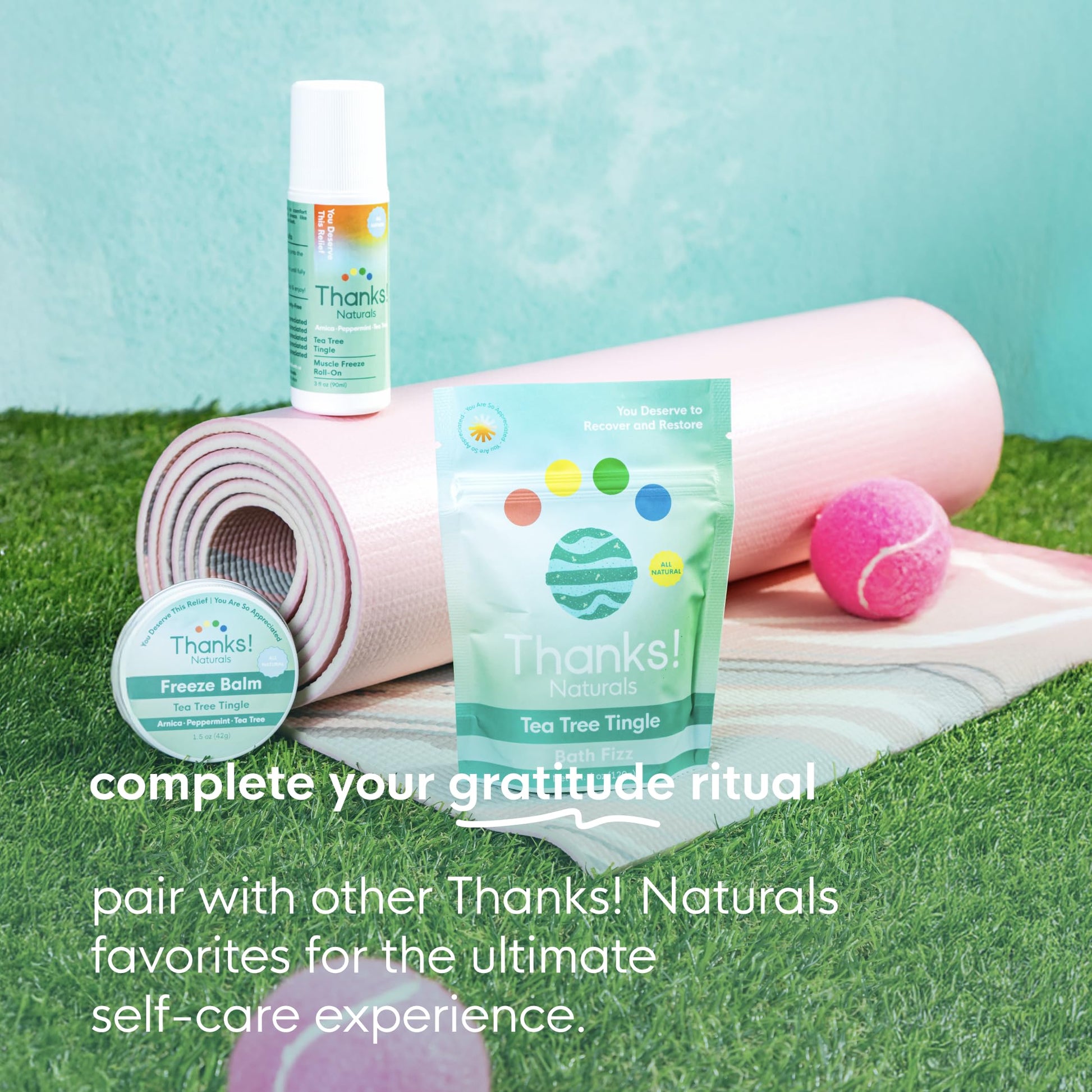Thanks! Naturals Muscle Freeze Roll On, Tea Tree Tingle, Vegan, Cold Pressed Formula with Shea Butter, Eucalyptus & Peppermint, Use on Neck, Knees & Joints, Post Workout Essential, 3 FL OZ Thanks! NaturalsBuy Supplements Australia
