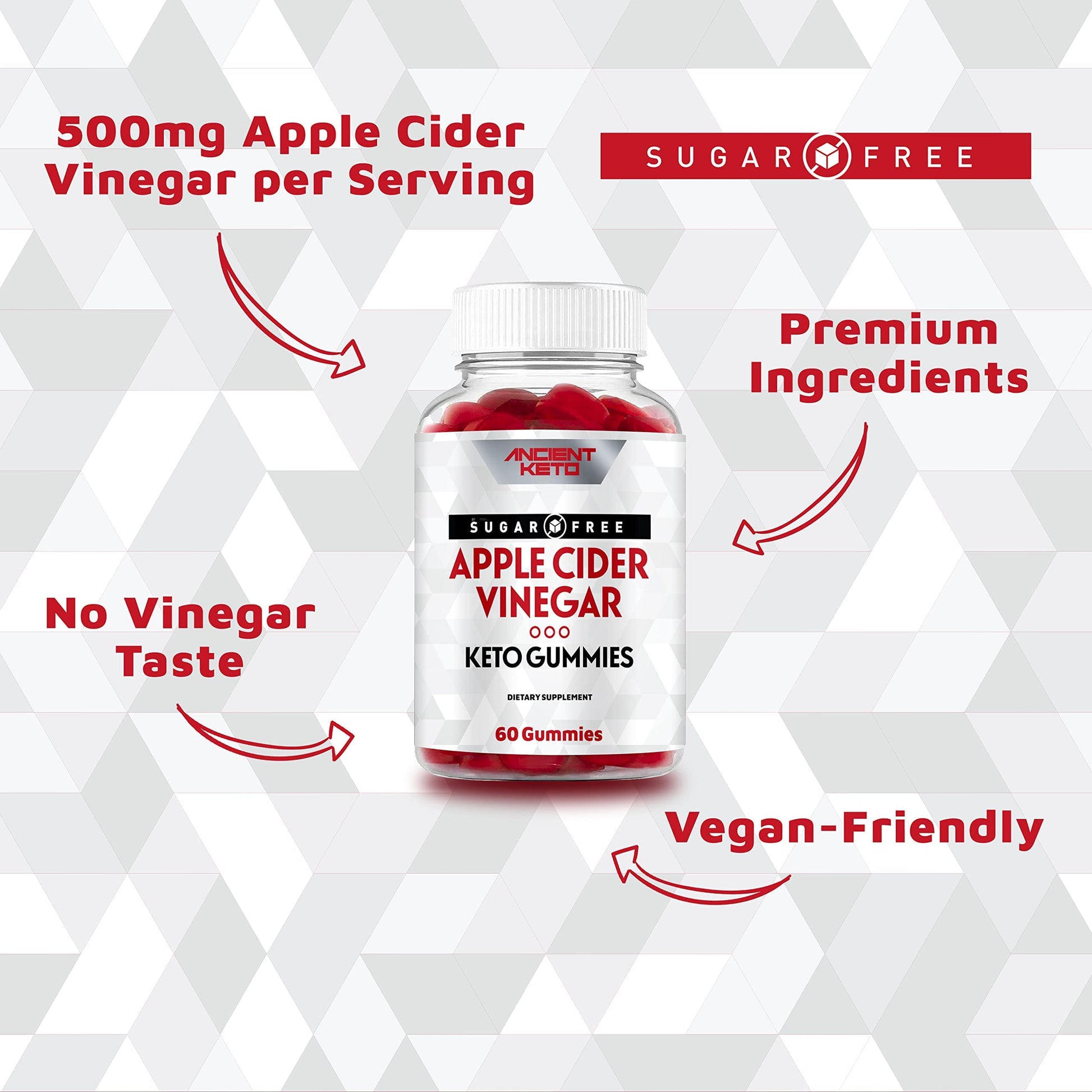 Ancient Keto Sugar Free Keto ACV Gummies, Apple Cider Vinegar Gummy Ancient KetoBuy Supplements Australia
