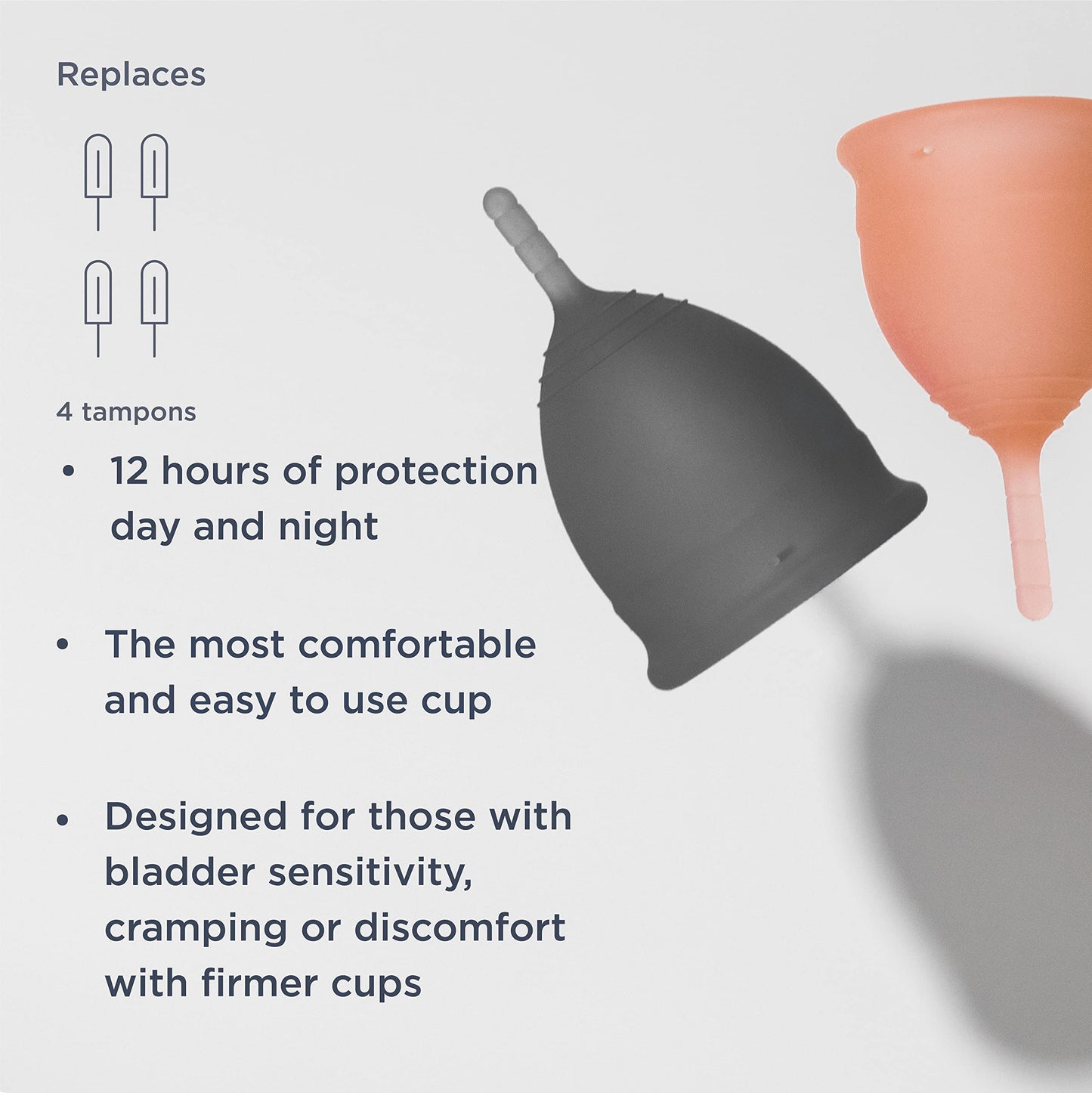 Saalt Soft Menstrual Cup - Best Sensitive Reusable Period Cup - Wear for 12 Hours - Tampon and Pad saaltBuy Supplements Australia