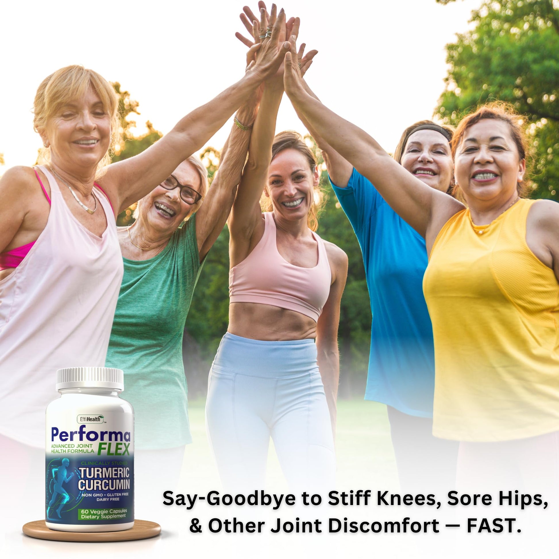 Performa Flex - Joint Support Supplement with Meriva, Turmeric Curcumin, Tart Cherry & Ginger – Ultra High Absorption – Support for Joint Mobility, Joint & Cartilage Health – 60 Capsules Performa FlexBuy Supplements Australia