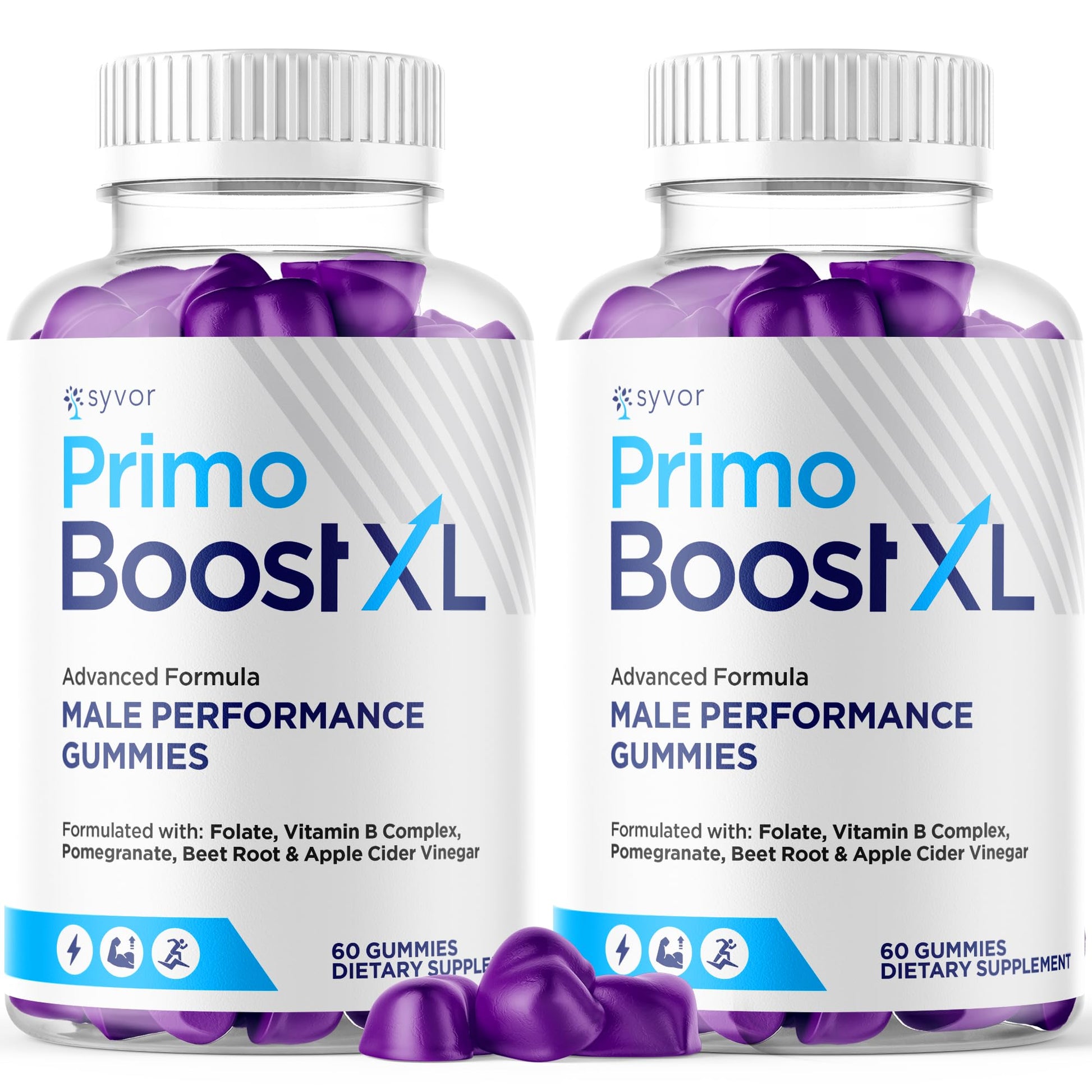 (2 Pack) Primo Boost XL Gummies, Official Primo Boost XL Gummys with All Natural Ingredients, Advanced PrimoBoost Health & Wellness Formula with Max Strength Active Lifestyle Vitamins (120 Gummies) SyvorBuy Supplements Australia