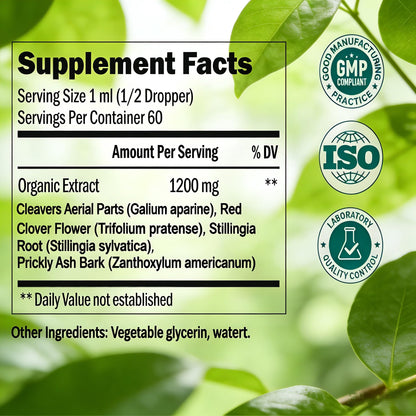 Sentk Organic Lymphatic Drainage Drops, Liposomal Herbal Blend – Supports Lymph System, Reduces Swelling, Boosts Immunity & Vitality, Enhance Clarity, Portable Dropper Design, 2 fl oz (2 Pack) SentkBuy Supplements Australia