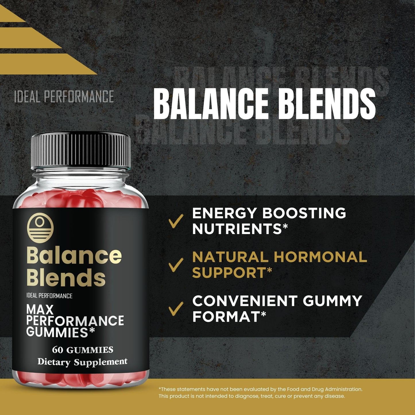 Balance Blends Gummies, Balance Blends Male Performance Gummies, Maximum Strength, All Natural Supplement for Energy, Stamina & Performance, Advanced Formula BalanceBlends Support Reviews (3 Pack) IDEAL PERFORMANCEBuy Supplements Australia