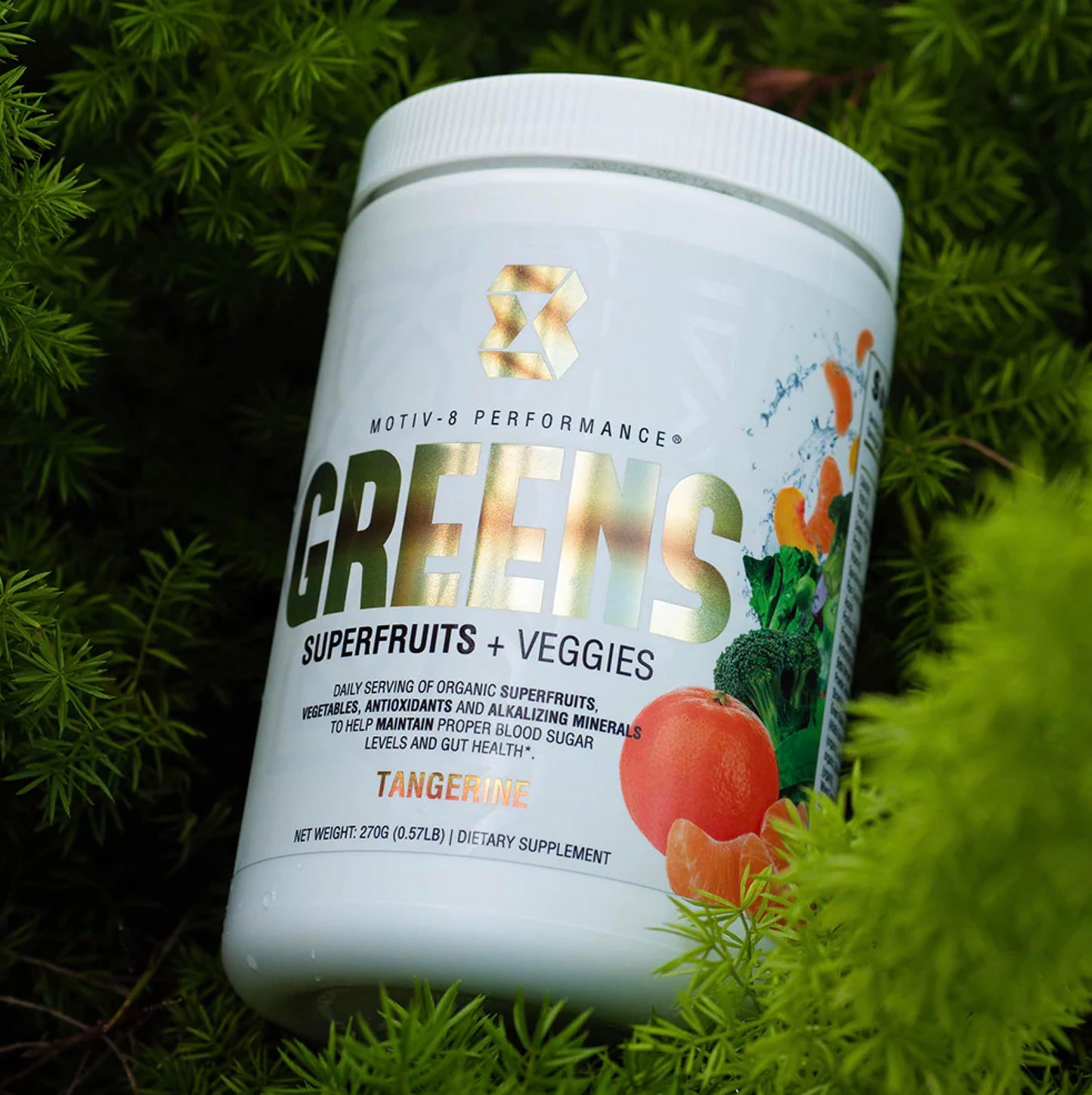 Motiv-8, Greens Superfruits & Veggie Superfood Powder Supplement, Antioxidant, Fiber, Sugar-Free, 30 Servings (Tangerine, 30 Servings) Motiv-8Buy Supplements Australia