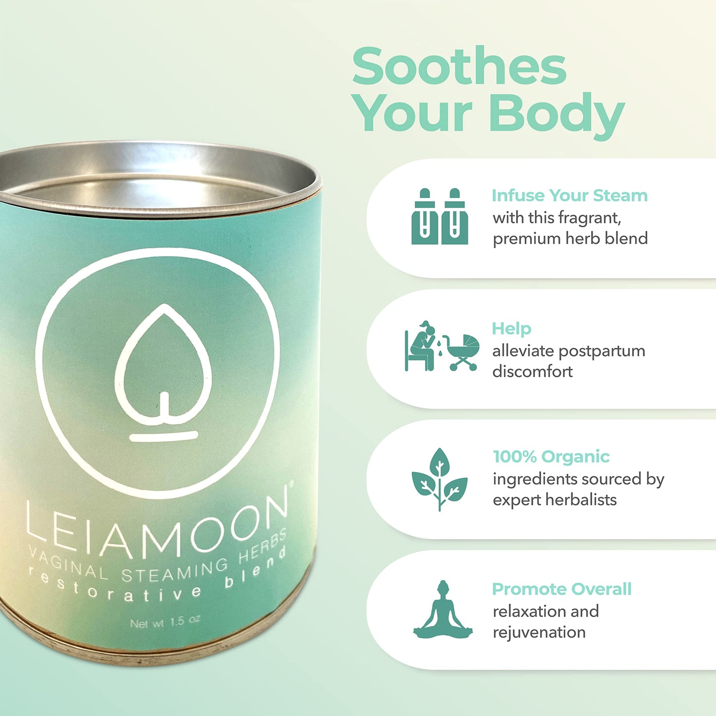 Leiamoon - Vaginal Steam Herbs Blends V Steam Kit for Cleansing, Regulating, and Balancing LeiamoonBuy Supplements Australia