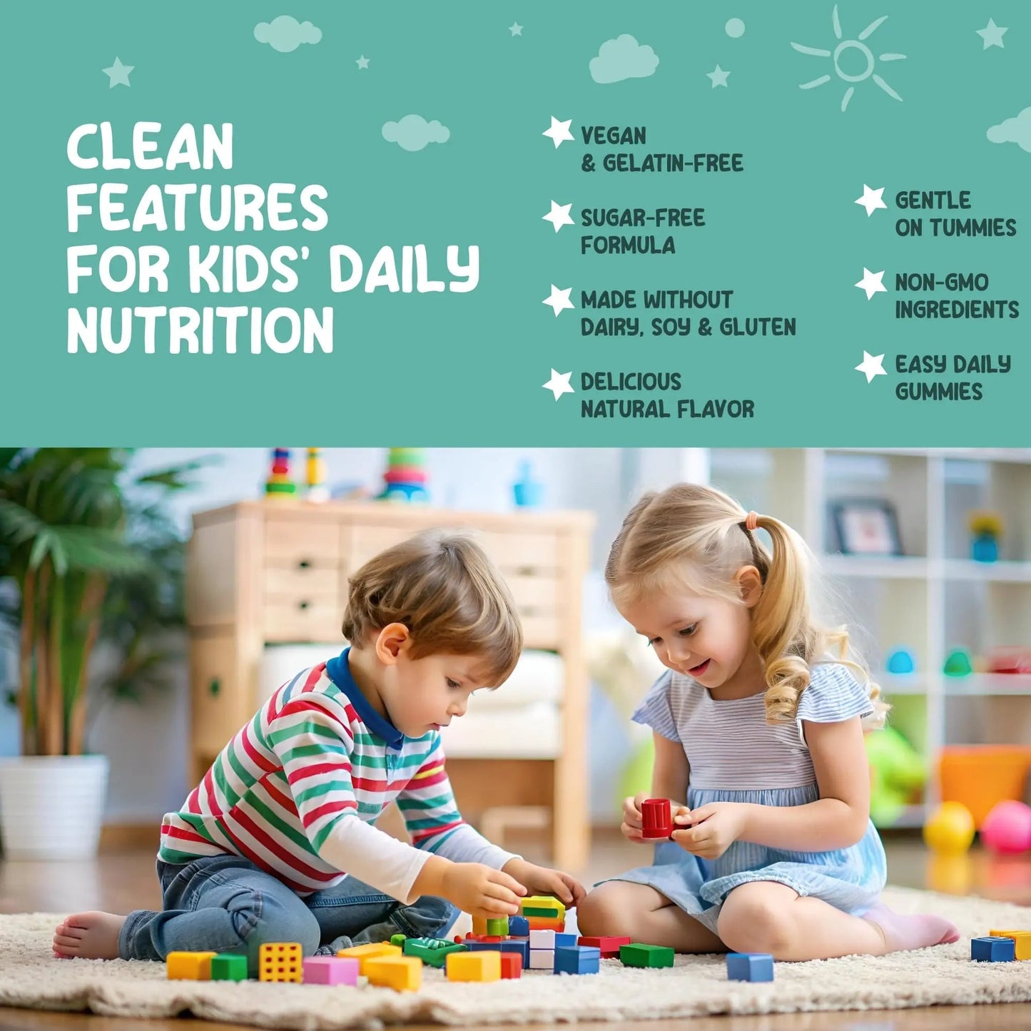 Zoyki Methylated Multivitamin Gummies for Kids - Children’s MTHFR Support Supplement with B Complex 5-MTHF Folate (L-Methylfolate) Zoyki