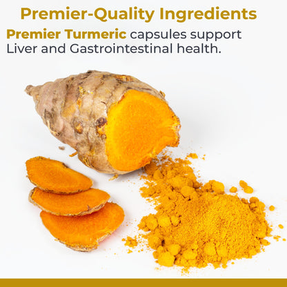 Premier Research Labs Premier Turmeric Capsules - Turmeric Curcumin Supplement, Liver Support, 500 mg of Curcuma Per Capsule - 60 Vegetarian Capsules Premier Research LabsBuy Supplements Australia