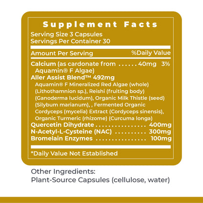 Premier Research Labs AllerCaps - A Lung Health Supplement with NAC/N-Acetyl Cysteine, Featuring Bromelain, Reishi Mushroom & Quertecin, Immune Support Formula - 60 Vegetarian Capsules Premier Research LabsBuy Supplements Australia
