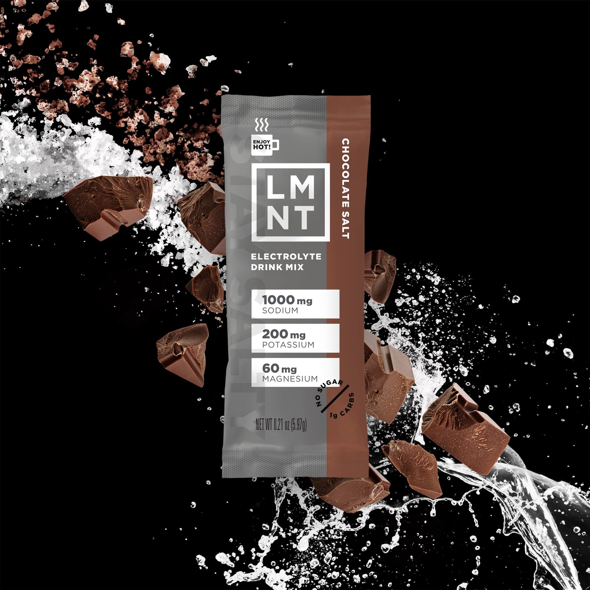 LMNT Zero-Sugar Electrolytes - Hot Chocolate Salt - Hydration Powder Packets Drink LMNTBuy Supplements Australia