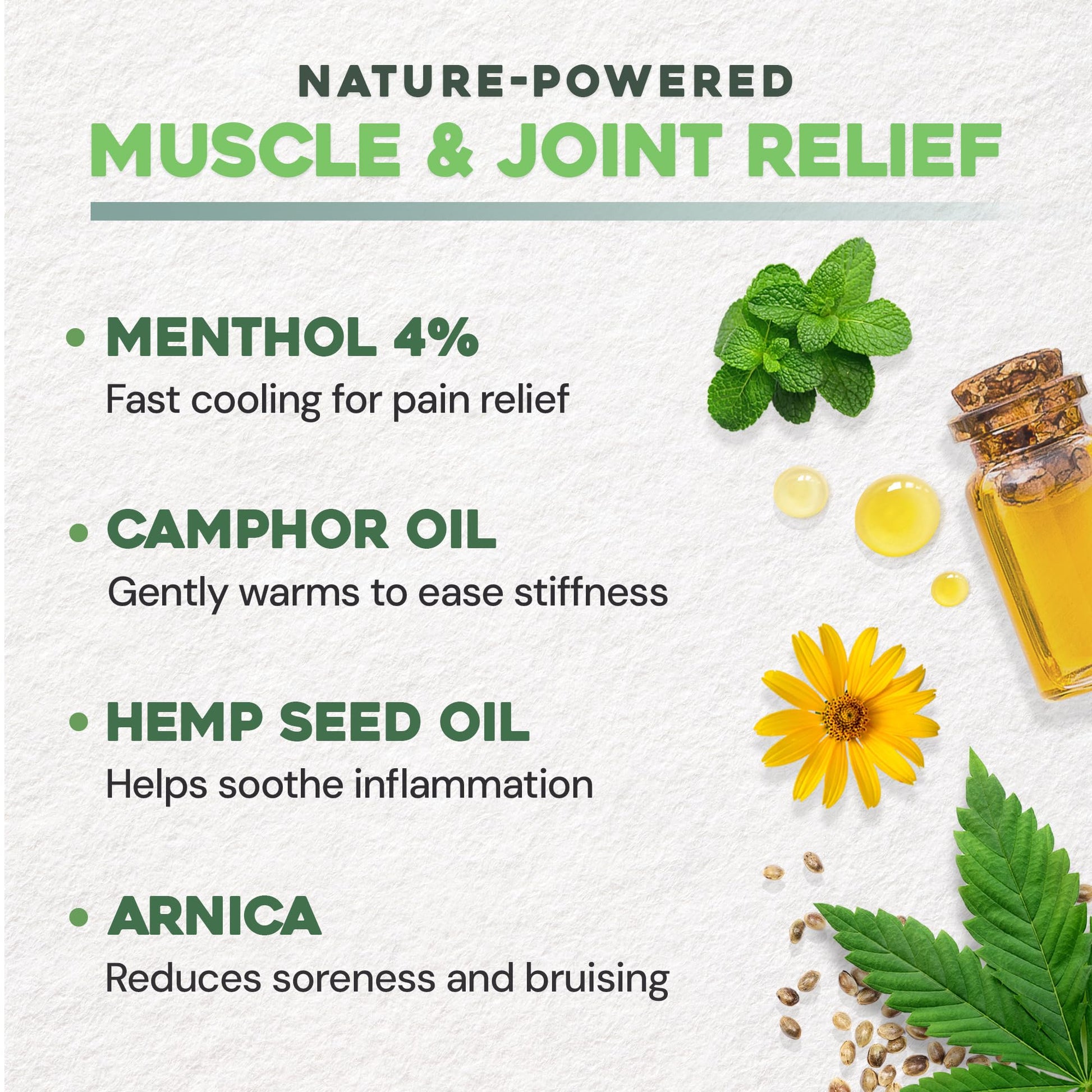 Ebanel Pain Relief Roll On for Arthritis, Foot, Back, Joint, Neck, Strains & Sprains with Menthol, Camphor, Arnica, Emu Oil, MSM, Boswellia, Targeted Muscle Pain Relief Roll On EbanelBuy Supplements Australia