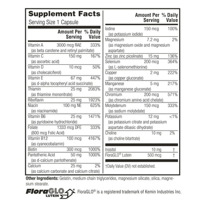 Twinlab Daily One Caps Without Iron - Nutritional Supplement with Zinc, B Vitamins, Magnesium, and More - 180 Capsules Twinlab