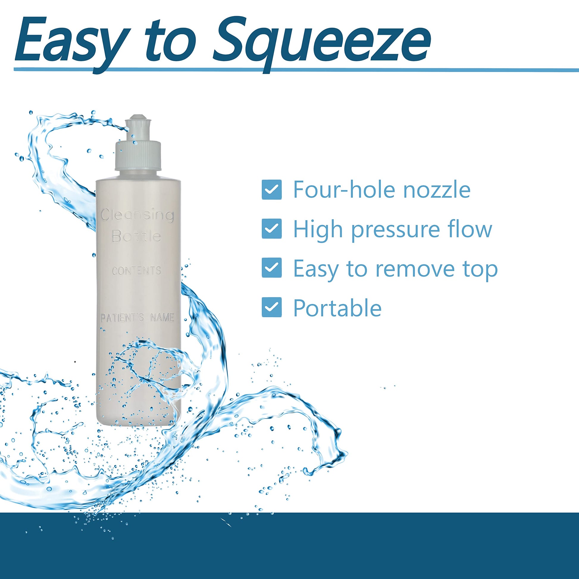 Perineal Squirt Bottle [4 Pack] Refillable Postpartum Lavette Cleansing Irrigation Peri Wash Bottle Easy GlideBuy Supplements Australia