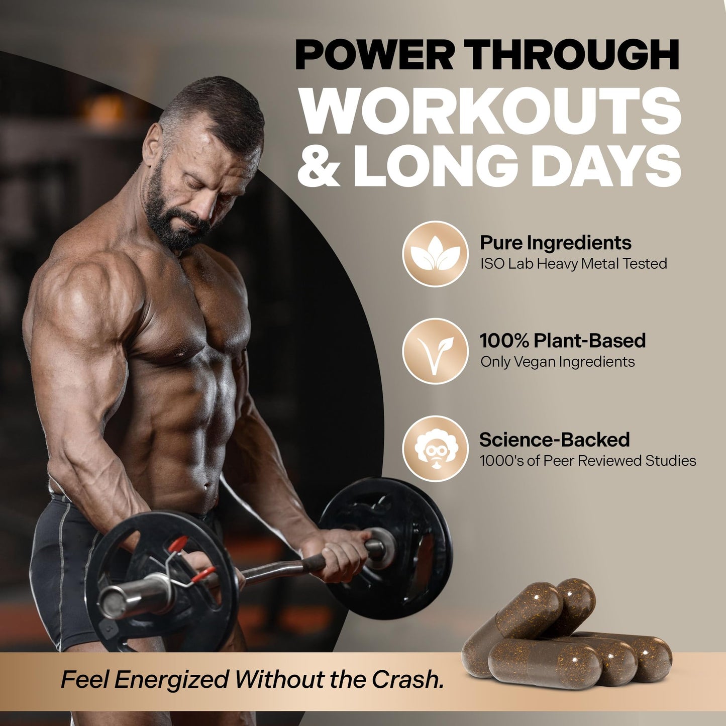 Essencraft Atlas X Testosterone Supplement for Men – 10-in-1 Natural Testosterone Booster & Muscle Booster w/Shilajit, Zinc, Tongkat Ali, & More (120 Capsules) EssencraftBuy Supplements Australia