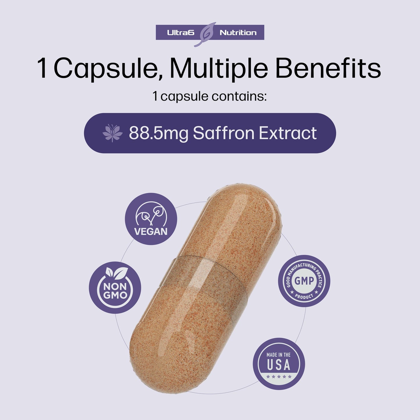 Pure Saffron Extract - Appetite Suppressant for Weight Loss Women & Men - Natural Hunger Ultra6 NutritionBuy Supplements Australia