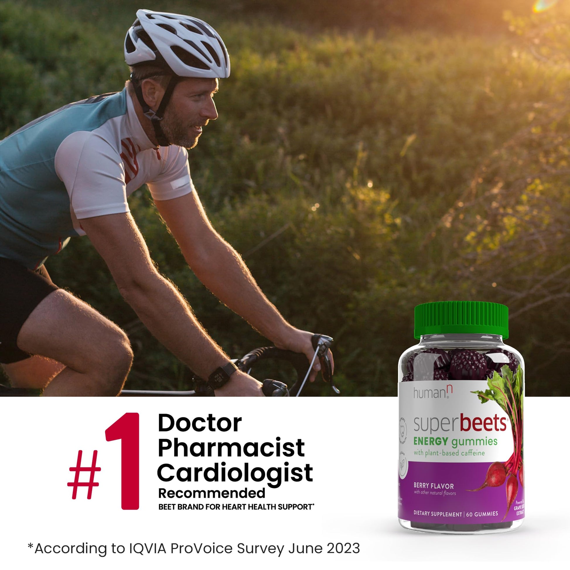 humanN SuperBeets Energy Gummies - Quick Energy & Mental Focus - Help Increase Nitric humanNBuy Supplements Australia