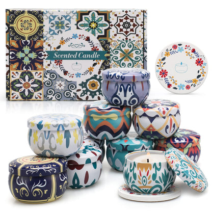 10 Pack Scented Candles Gifts, Aromatherapy Candles for Home Scented with 2 Coasters Yinuo CandleBuy Supplements Australia