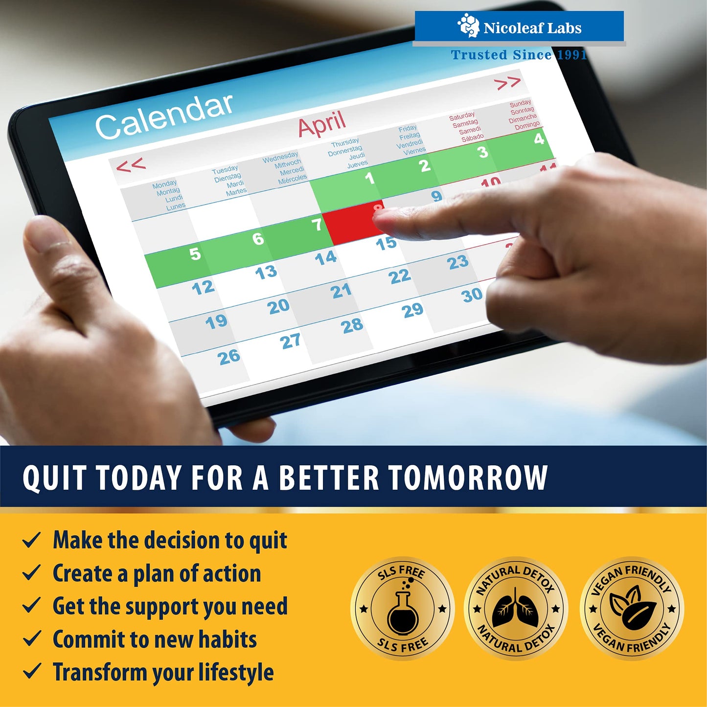 Smoker's Cleanse - Quit Smoking Aid & Respiratory Support - Made in USA NICOLEAF LABSBuy Supplements Australia