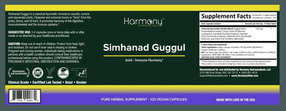 Simhanad Guggul (Joint-Immune Harmony) Harmony NutraceuticalsBuy Supplements Australia