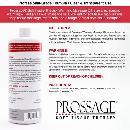 Prossage Heat Warming Relief Massage Oil for Therapuetic Massages, Deep Tissue Massages, and Aromatherapy, Topical Reliever, 32 Ounce Bottle ProssageBuy Supplements Australia
