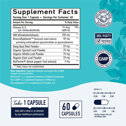 DIM Supplement 250 mg | Estrogen Balance for Women | Hormone Menopause Relief SMNutritionBuy Supplements Australia
