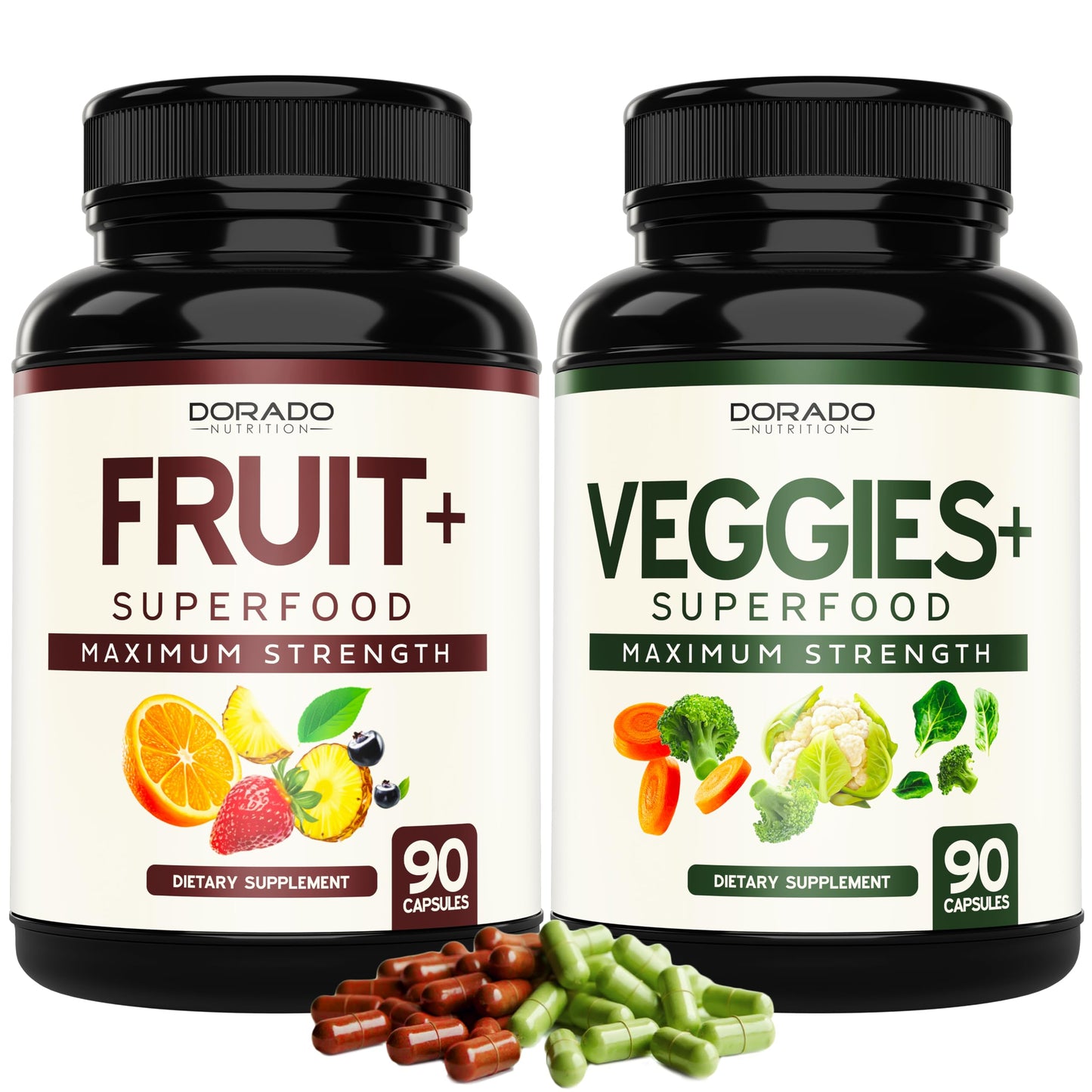 Fruit and Veggies Supplement (180 Capsules) Superfood Fruits and Vegetables Supplements for Adults - Premium Super Food for Energy and Immune Support - Veggies Capsules - Non-GMO & Vegan - USA Made DORADO NUTRITIONBuy Supplements Australia