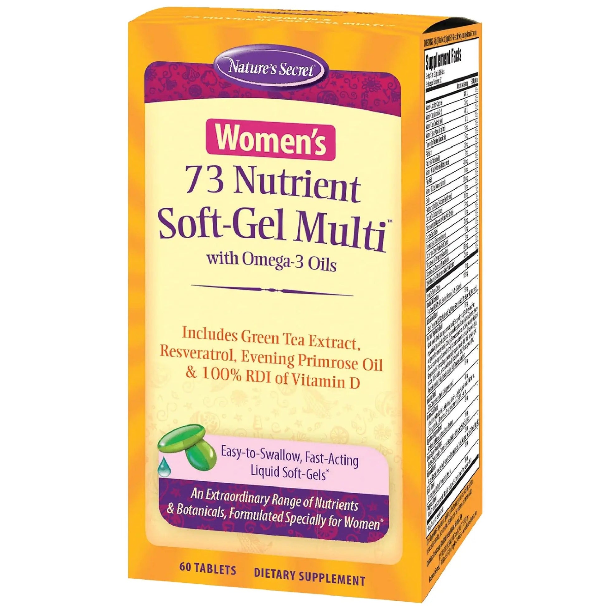 Nature's Secret Women's 73 Nutrient Soft-Gel Multi Vitamin, 60-Count Nature's Secret