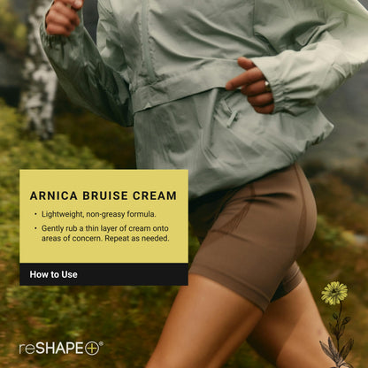 Reshape+ Arnica Bruise Relief Topical Cream For Bruising, Swelling, & Discoloration On Skin, Natural Skin Care Homeopathic Arnica Lotion W/Vitamin K, Horse Chestnut, & Collagen, Large 8 Fl Oz Reshape+Buy Supplements Australia