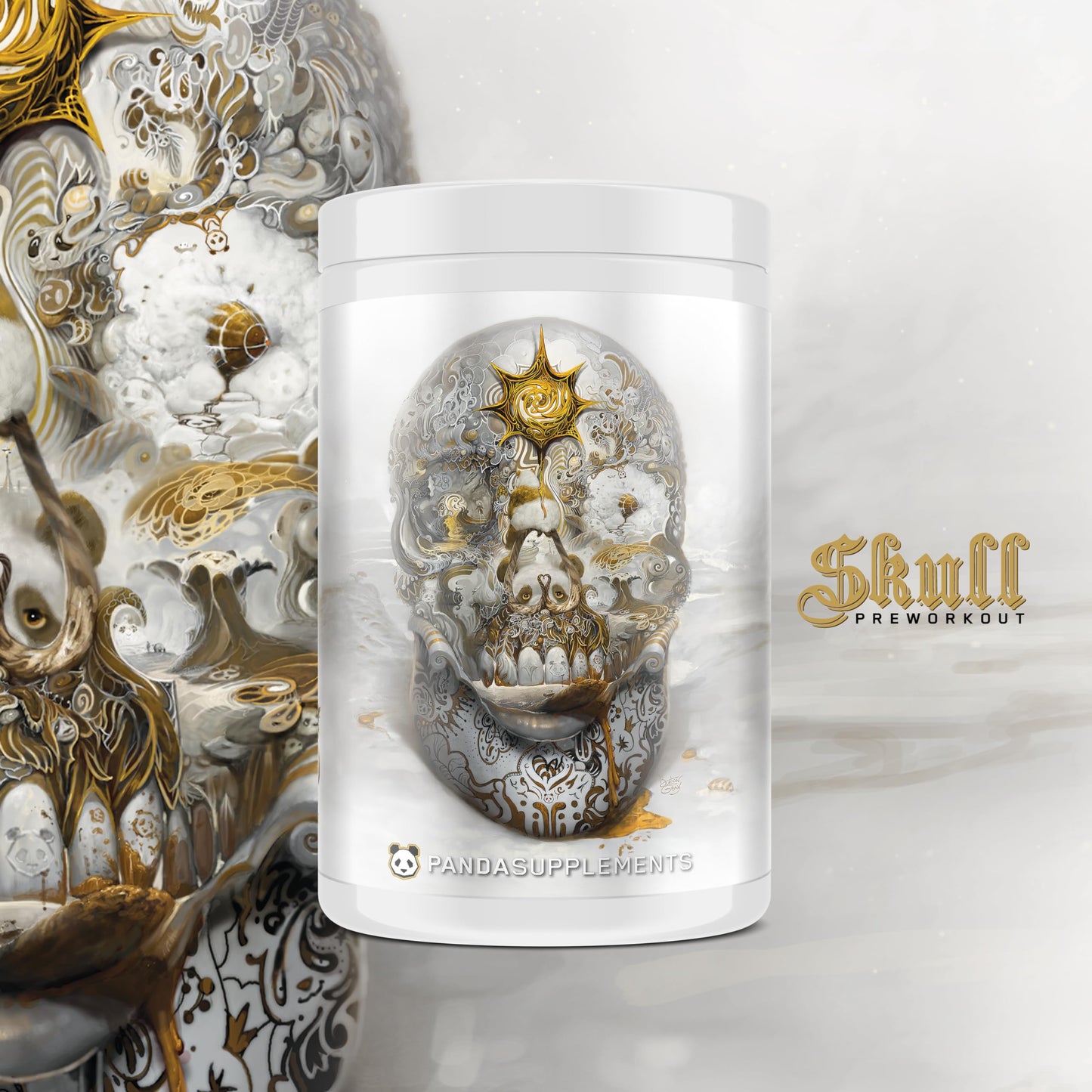 Underground Bio Labs/Panda Supps Skull High Stim/Nootropic Pre-Workout,Lion's Mane Underground Bio LabsBuy Supplements Australia
