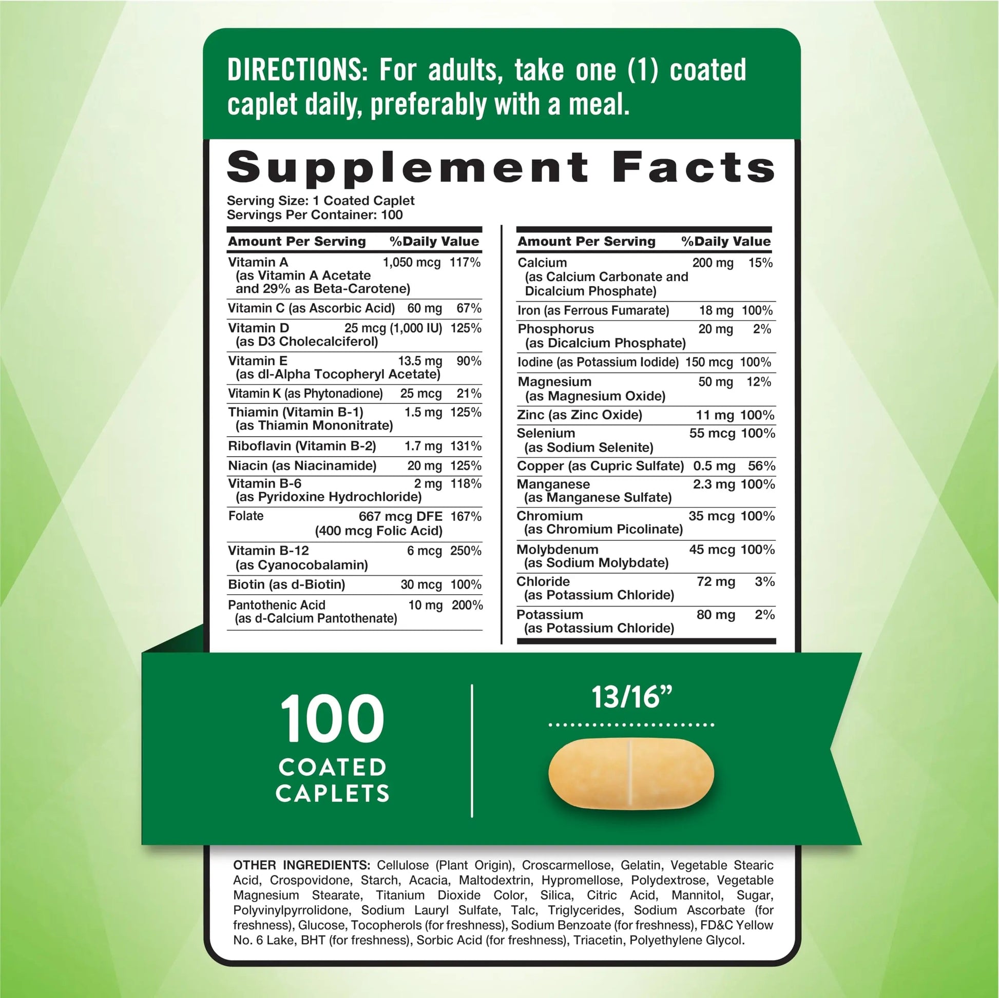 Nature's Truth Adult ABC Complete Multivitamin for Men and Women | 100 Caplets | Non-GMO & Gluten Free Nature's TruthBuy Supplements Australia